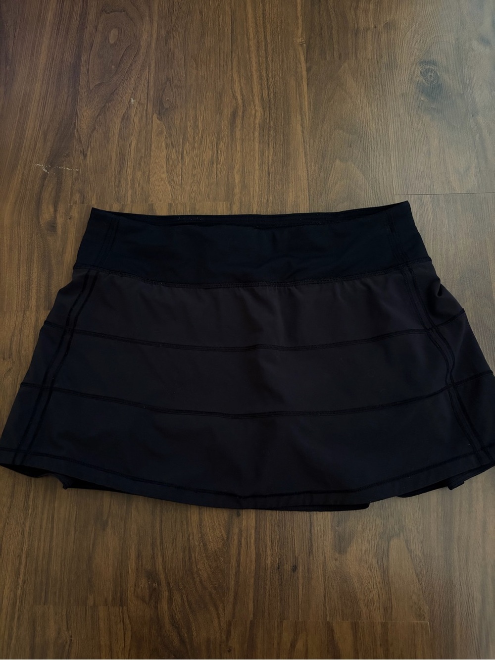 lululemon athletica Black Athletic Mini Skirt with Subtle Paneling